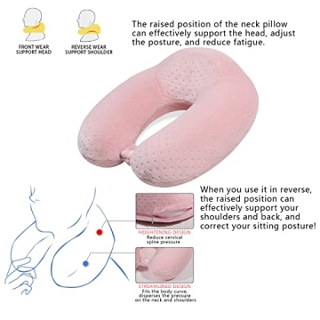Gosider Comfortable Memory Foam Neck Pillow for Travel