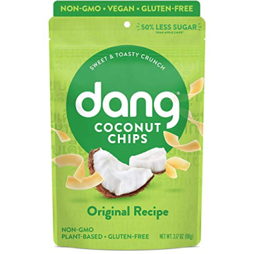 Dang Toasted Coconut Chips | Vegan Gluten Free Non GMO Snacks, Original Flavor 6-Pack 3.17oz