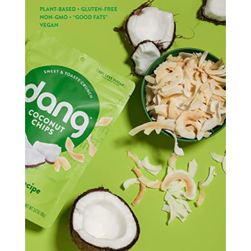 Dang Coconut Chips - Vegan, Gluten Free, Healthy Snack