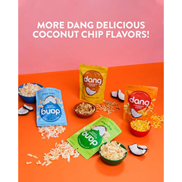 Dang Coconut Chips - Vegan, Gluten Free, Healthy Snack