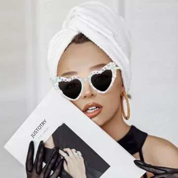 JUSTOTRY Bride Sunglasses for Bachelorette Party Gifts