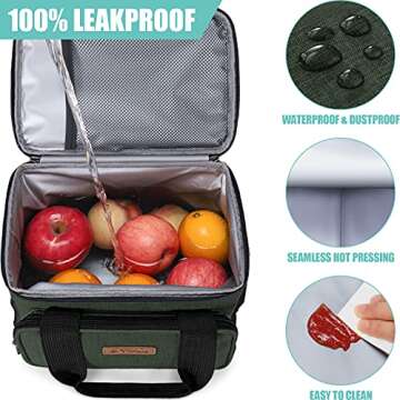 Tiblue Insulated Lunch Box for School and Office