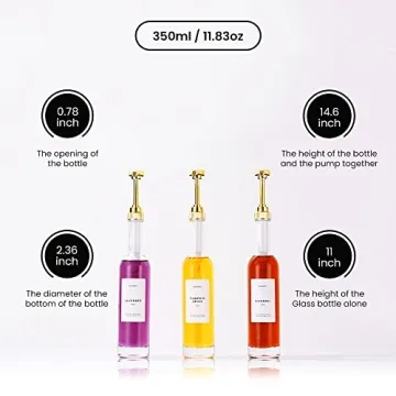 MoliMoli Coffee Syrup Dispenser Set for a Chic Kitchen