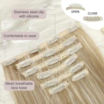 ALXNAN Clip-In Hair Extensions for Effortless Beauty