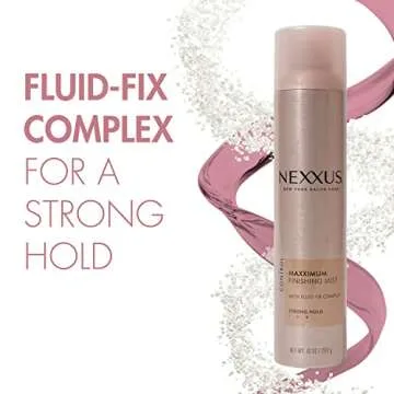Nexxus Maximum Hold Finishing Hair Spray, for Control, Hold Hairspray for Women Hair Styling 10 oz