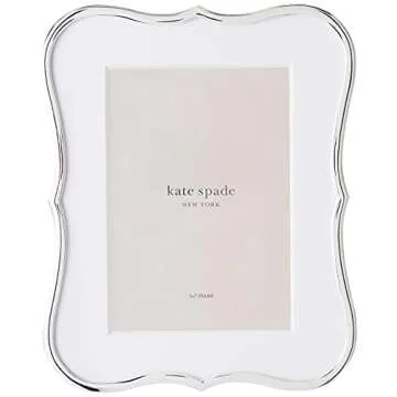 Kate Spade New York 5" x 7" Silver-Plate Picture Frames Bundle (2-Pack)