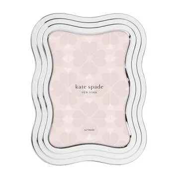 Kate Spade New York 5" x 7" Silver-Plate Picture Frames Bundle (2-Pack)