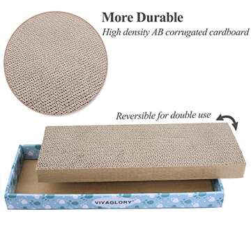 VIVAGLORY Cat Scratchers - Eco-Friendly & Durable