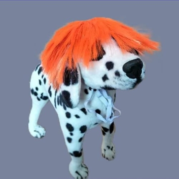 Funny Pet Orange Wig for Halloween and Christmas