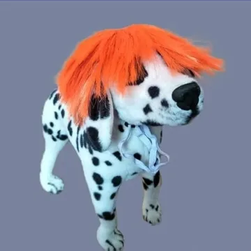 Funny Pet Orange Wig for Halloween and Christmas