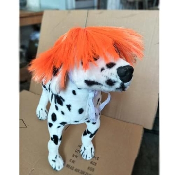 Funny Pet Orange Wig for Halloween and Christmas