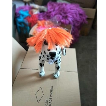 Funny Pet Orange Wig for Halloween and Christmas