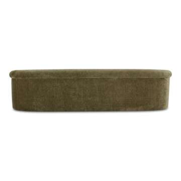 Moe's Dark Green Thora Sofa - Stylish Comfort for All