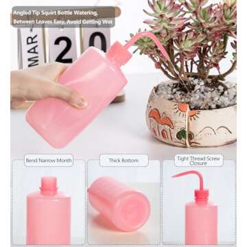 Melphoe Tattoo Wash Bottles - Stylish Precision Squeeze Set