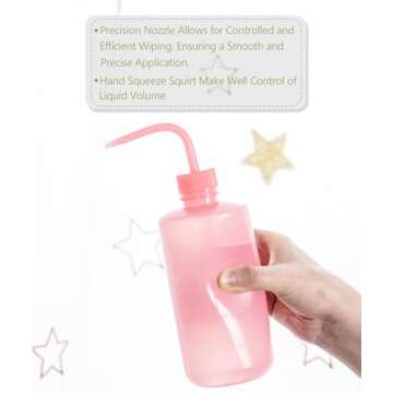 Melphoe Tattoo Wash Bottles - Stylish Precision Squeeze Set