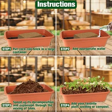 ZeeDix Premium Coco Coir Brick for Organic Gardening