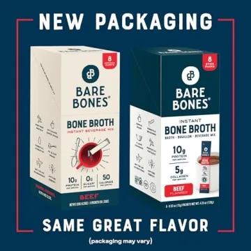 Bare Bones Beef Bone Broth Instant Mix - 8 Pack