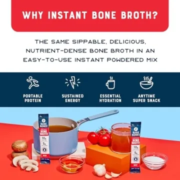 Bare Bones Beef Bone Broth Instant Mix - 8 Pack