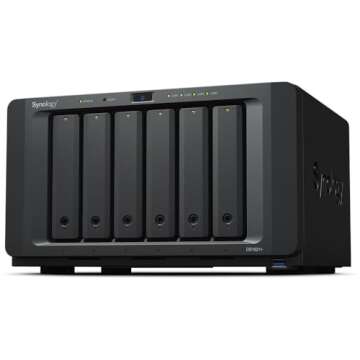 Synology DiskStatoin DS1621+ NAS Server for Business with Ryzen 2.2GHz CPU, 32GB Memory, 120TB HDD S...