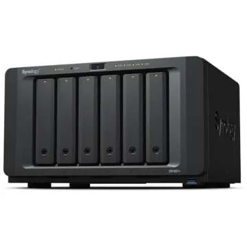 Synology DiskStatoin DS1621+ NAS Server for Business with Ryzen 2.2GHz CPU, 32GB Memory, 120TB HDD S...