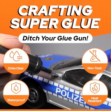 Bondic LED UV Glue Kit, Super Glue, Liquid Plastic Welder, Cures Quickly, Adhesive Repair for Home, Garage, Outdoors (LED Light & Liquid Cartridge in a Tin Case)