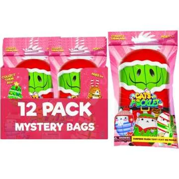 Holiday Mystery Cats vs Pickles Plushies - 12 Pack