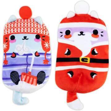 Holiday Mystery Cats vs Pickles Plushies - 12 Pack