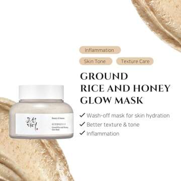 Beauty of Joseon Skincare Trio for Face Ginseng Eye Serum Glow Serum Rice and Honey Glow Mask for Under Eye Smooth Moisturize Skin, Korean Skincare