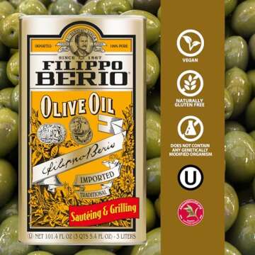 Filippo Berio Pure Olive Oil, 101.4 Ounce Tin