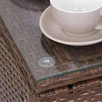 Alek 3-Piece Rattan Bistro Set for Stylish Outdoor Comfort