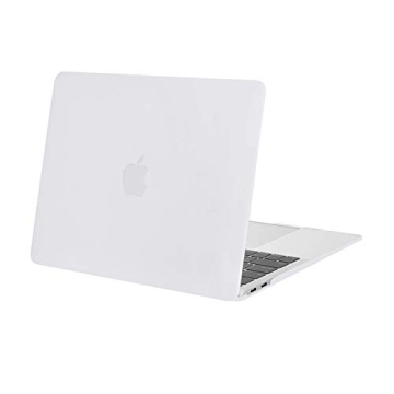 MOSISO Compatible with MacBook Air 13 inch Case - Durable Hard Shell Cover in White