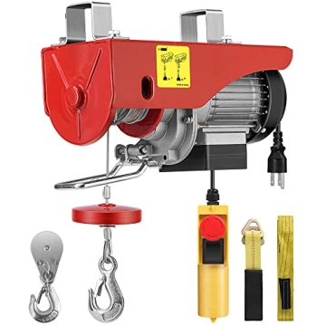 VIVOHOME Electric Hoist Crane 110V 440 Lbs with Emergency Stop Switch