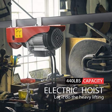 VIVOHOME Electric Hoist 440 Lbs Winch with Remote Control