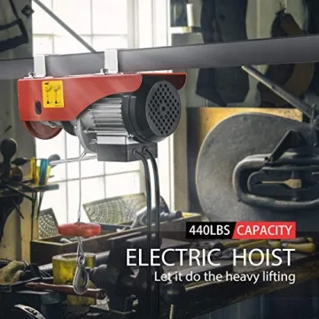 VIVOHOME Electric Hoist 440 Lbs Winch with Remote Control