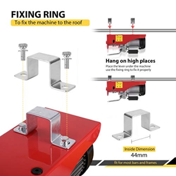 VIVOHOME Electric Hoist 440 Lbs Winch with Remote Control