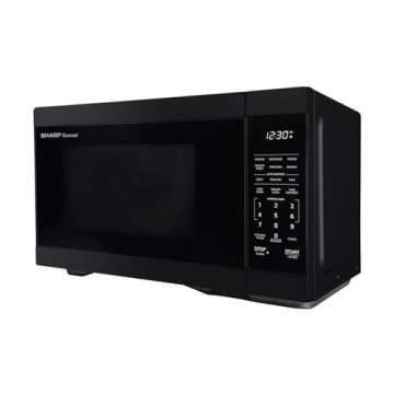 Sharp 1.1-Cu. Ft. Quiet Countertop Microwave Oven Black