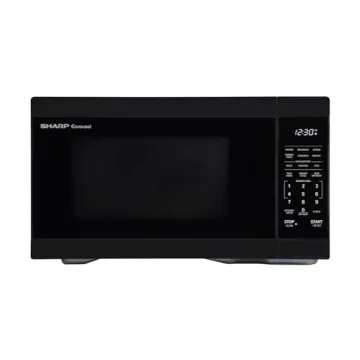 Sharp 1.1-Cu. Ft. Quiet Countertop Microwave Oven Black