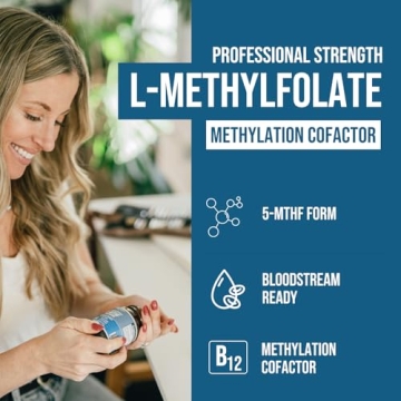 L-Methyl Folate 15mg & Methyl B12 for Mood & Cognition Support