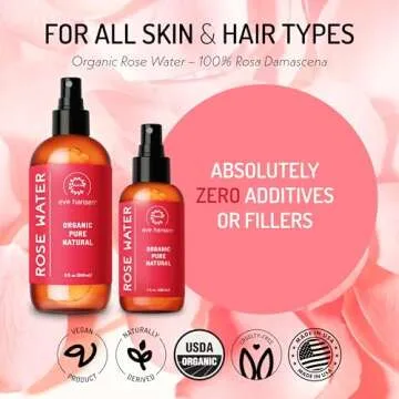 Eve Hansen Organic Rose Water Spray for Glowing Skin
