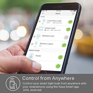 TP-Link Kasa Smart KB100 Wi-Fi LED Bulb, 50W, Dimamable White