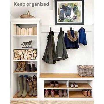 Piffny Heavy Duty Wall Hooks for Stylish Organizing