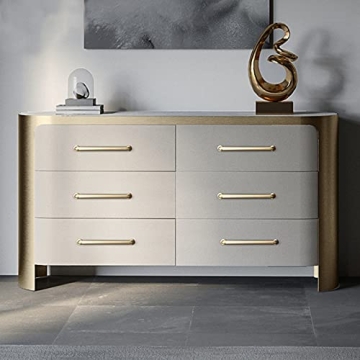 Brushed Brass Cabinet Pulls - Elegant 10 Pack Handles