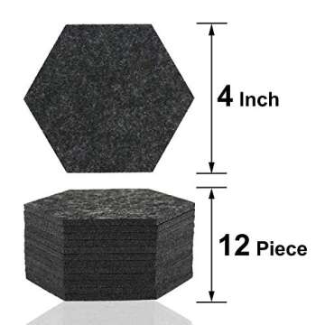 Stylish Absorbent Felt Coasters Set for Home or Office