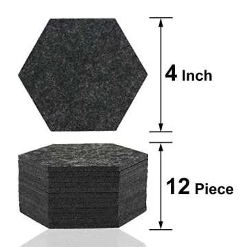 Stylish Absorbent Felt Coasters Set for Home or Office