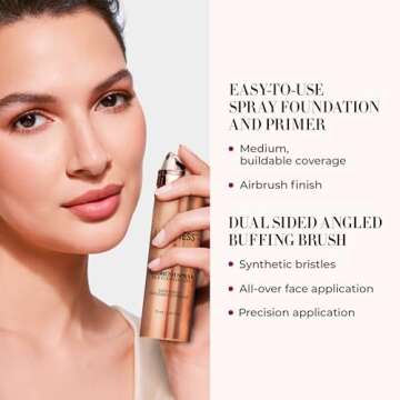 LUMINESS Airbrush Spray Silk Foundation Starter Kit - Warm Tone