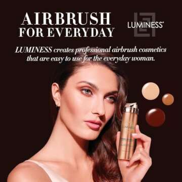 LUMINESS Airbrush Spray Silk Foundation Starter Kit - Warm Tone