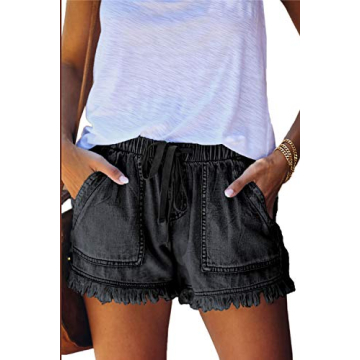 YOCUR Jean Shorts for Women High Waisted Casual Summer Hot Pants Loose Fit