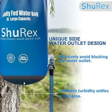 Shurex 1.5 Gal Gravity Water Bag - Sawyer Compatible