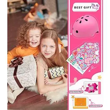 Simply Kids Bike Helmet with DIY Stickers for Toddler Boys Girls I CPSC & CE Certified for Skateboard Roller-Skating Bicycle I Baby Infant Child Ages 2-4 3-5 5-8 Year Old Unicron (Girls in Wonderland)