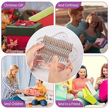 LUCKIPLUS 17 Keys Star Crystal Acrylic Kalimba Thumb Piano